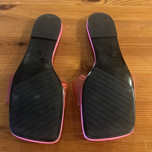 Zara Pink Jelly Sandals Colored Flat Rubber Sandals 40 - Picture 7 of 9